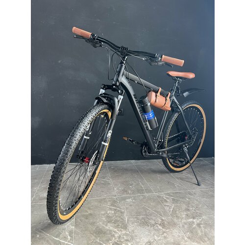 Велосипед горный RICHIESTO 29 Алюминиевая рама 21 Взрослый Спортивный Унисекс черныйкоричневый 2450000₽