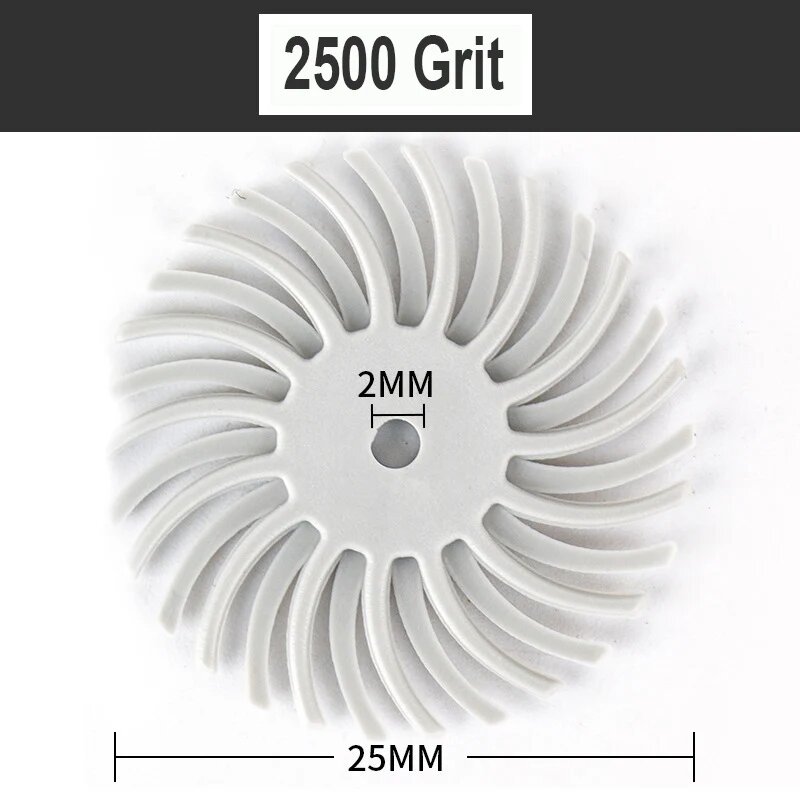 NEWTRY Спиральные полировальные диски для стоматологии 80~2500 Grit, 2500 Grit
