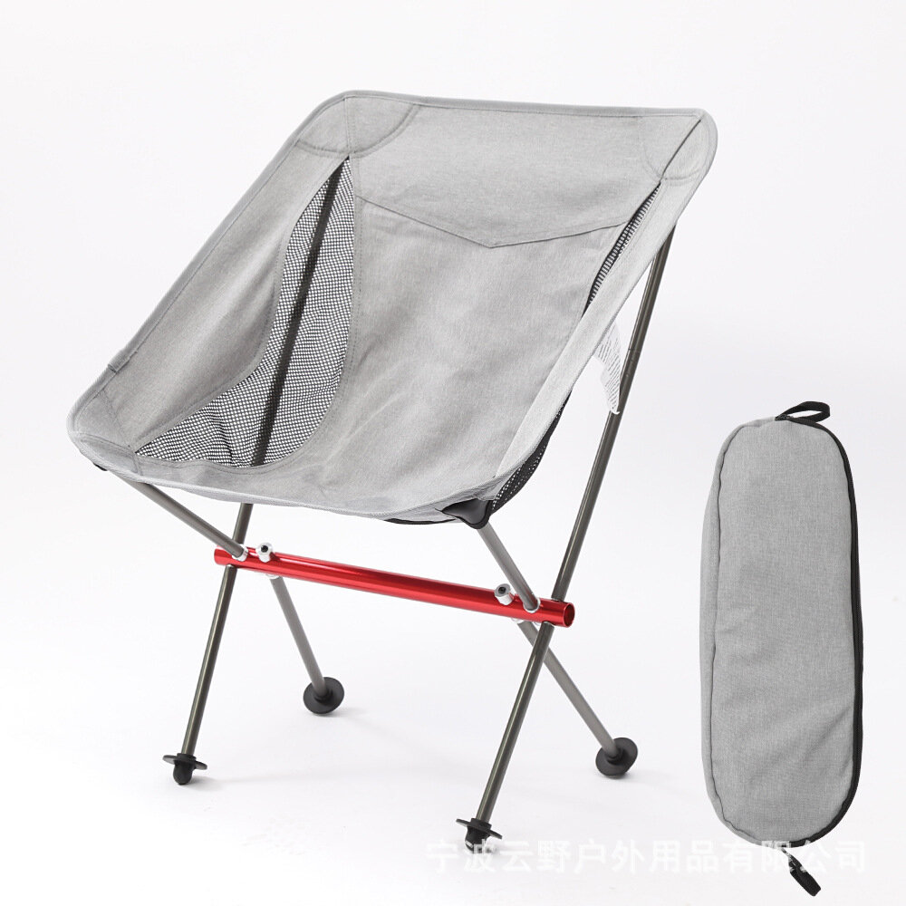 Стул Maza Camping Fishing Chair, складной, алюминиевый сплав 7075, серый