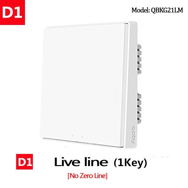 Беспроводной настенный выключатель Aqara D1 ZigBee