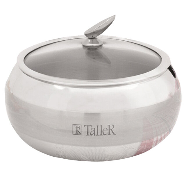 Сахарница TALLER Кэнди 600мл нерж. сталь