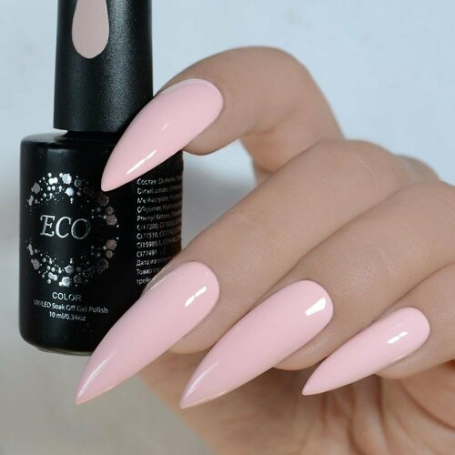 Гель-лак для ногтей ТМ ECO №11 Основная (шеллак), топленое молоко, 10мл