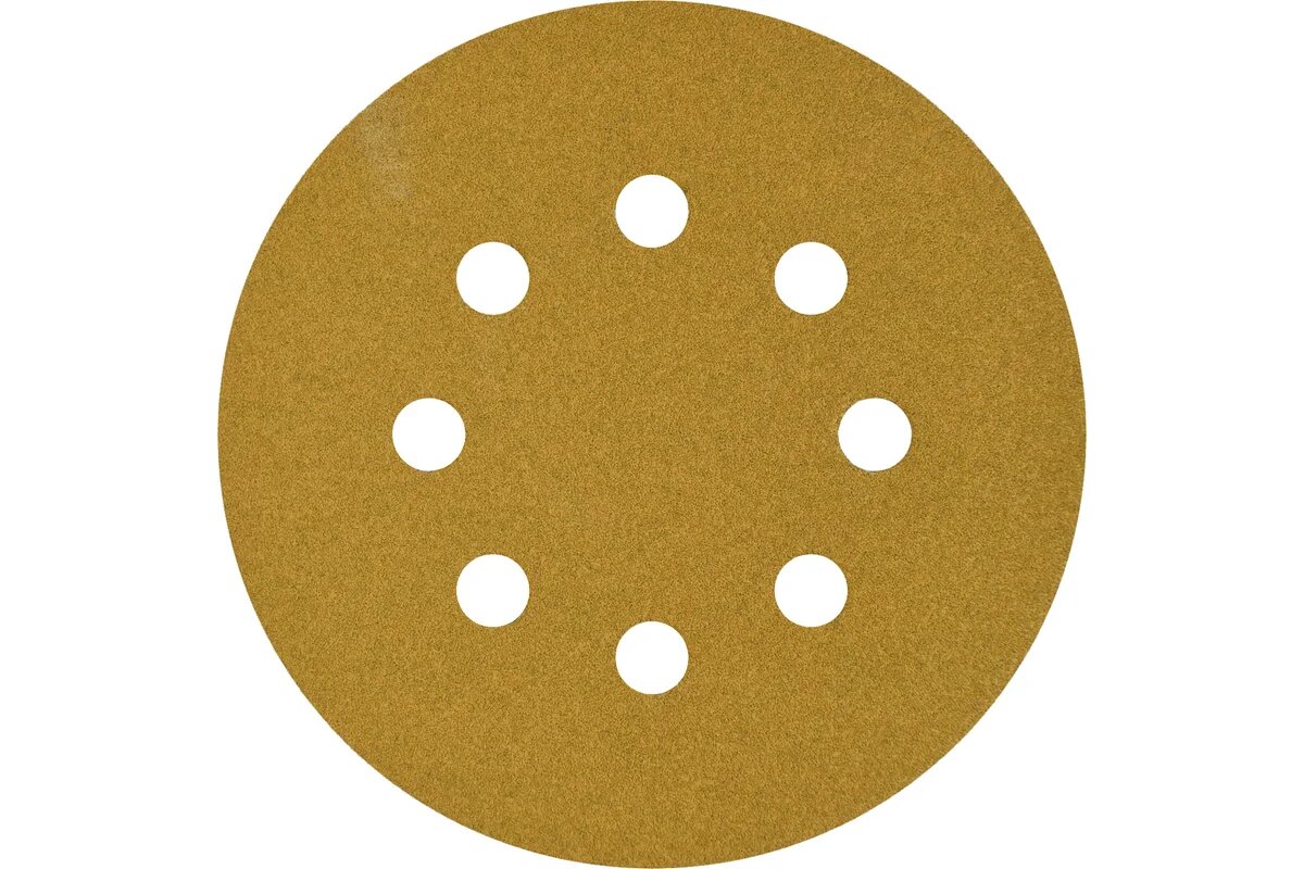 ABRAFORM Шлифовальный круг на липучке " GOLD Classic 125мм; 8отв; 50штук, P100 AF50-GC-128-8-100