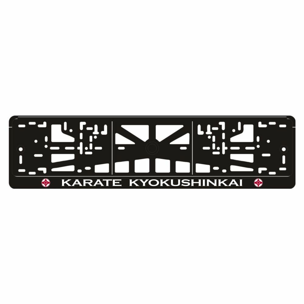 Рамка для номера авто KARATE KYOKUSHINKAI  лого   Арт рэйсинг