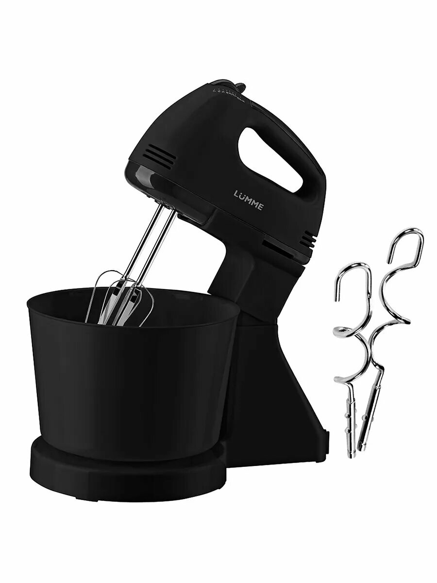 фото LUMME LU-MX1870A черный жемчуг миксер с чашей