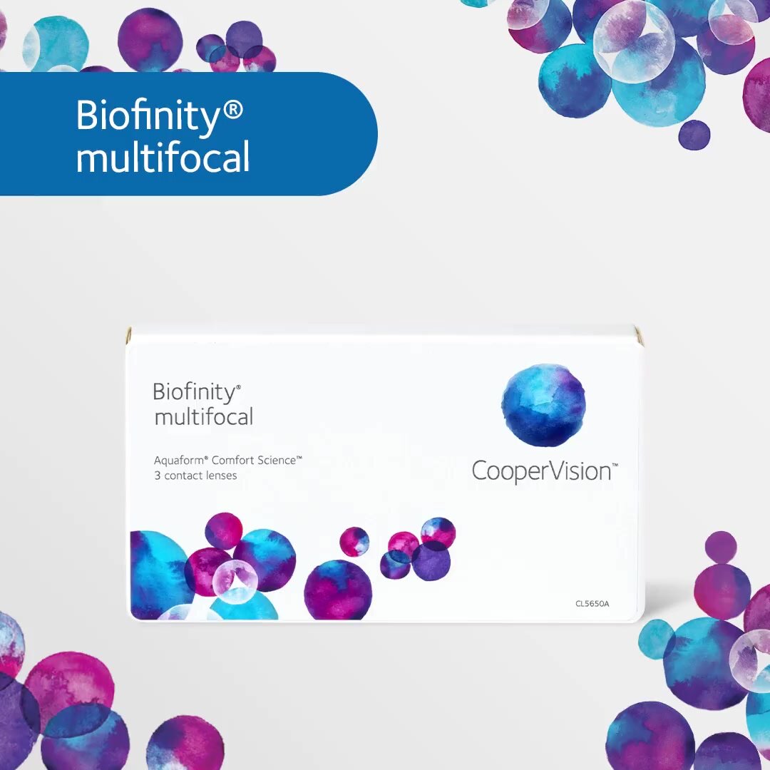 Контактные линзы на месяц CooperVision Biofinity Multifocal, 3 шт. — фото 1