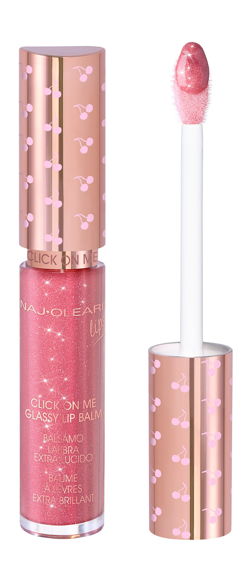 NAJ OLEARI Click On Me Glassy Lip Balm Бальзам для губ ультрасияющий, 6 мл, 02