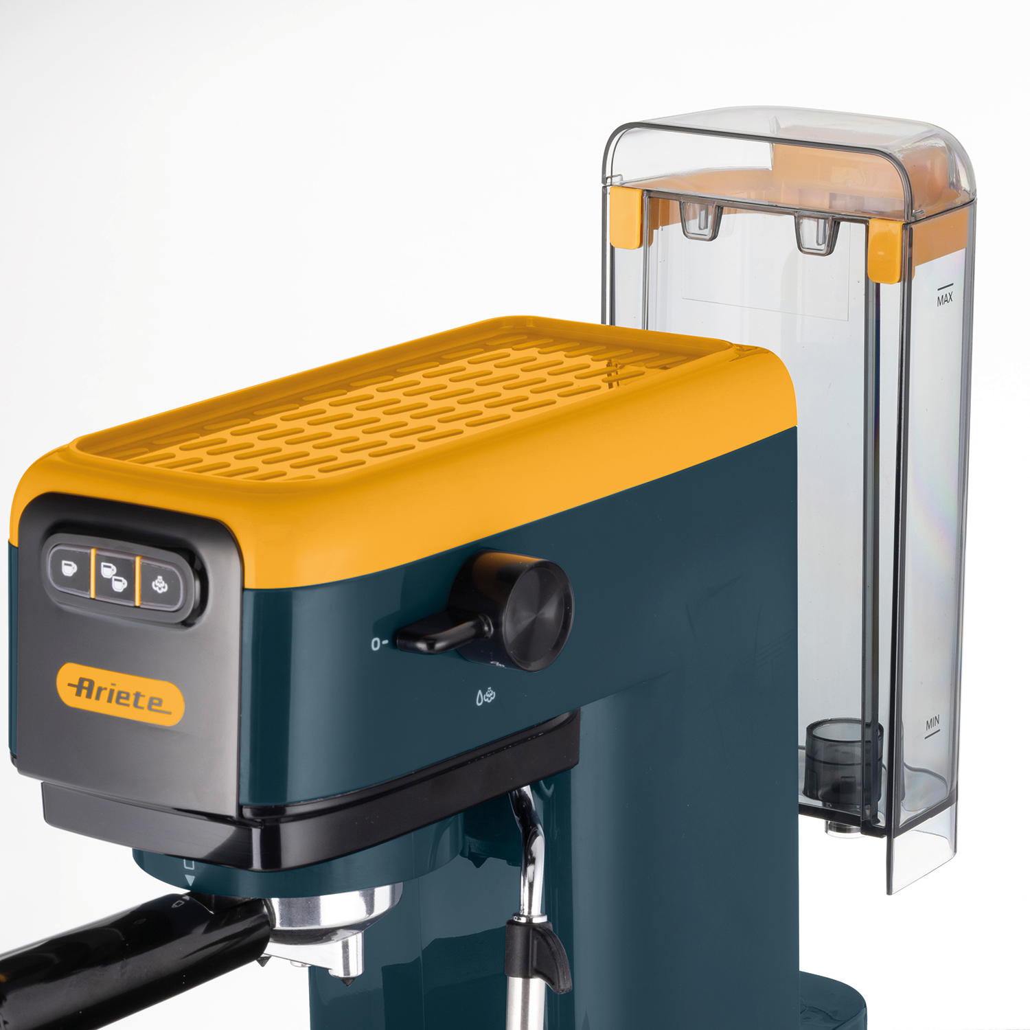 Кофеварка рожковкая Ariete Coffee, манговый желтый, 1300 Вт, 15 бар, ширина 14 см (00M139916AR0) — фото 1