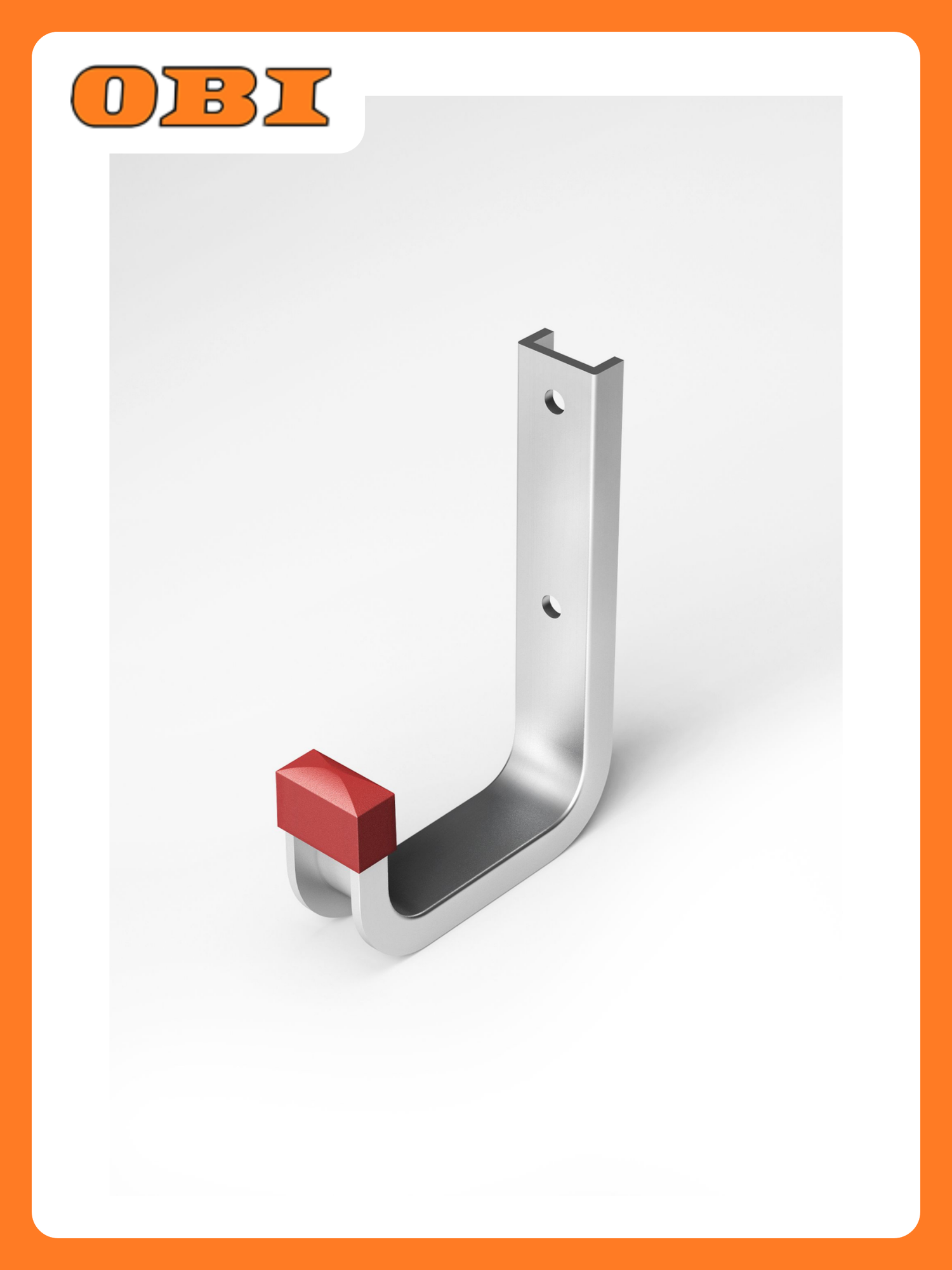 Настенный крюк Лука алюминий серебристый 80x120мм нагрузка до 30кг