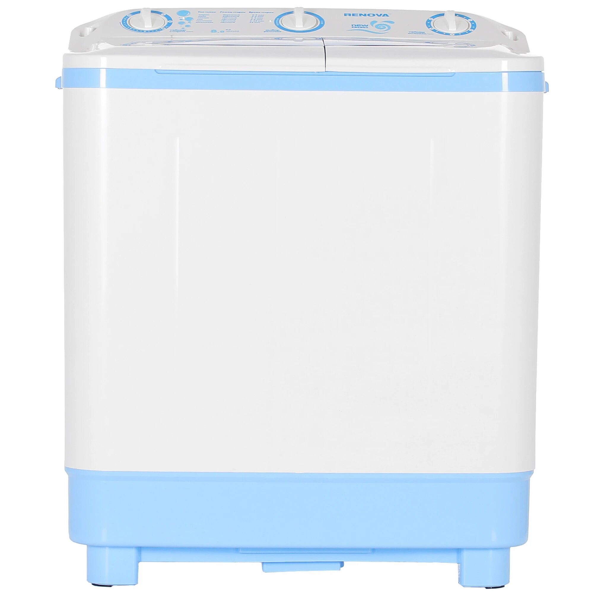 Стиральная машина Renova WS-80РT белый/голубой полуавтомат 8 кг