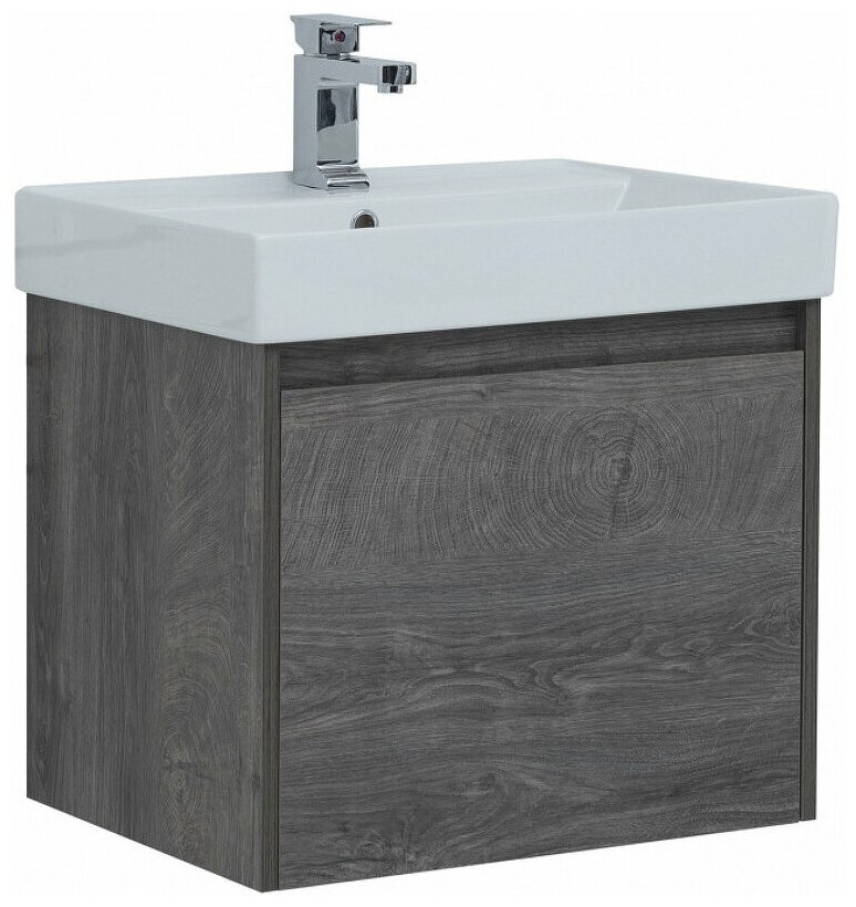 Тумба с раковиной Aquanet Nova Lite 60 245239 Серая
