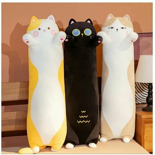 Мягкая игрушка кошка Cat/кот батон/длинный кот 70 см