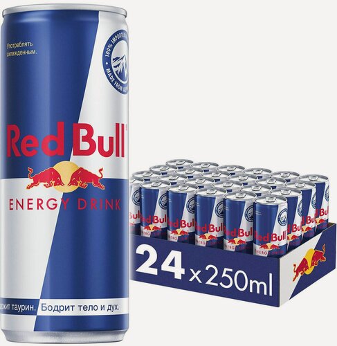 Изображение товара Энергетический напиток Red Bull, 250 мл х 24 шт