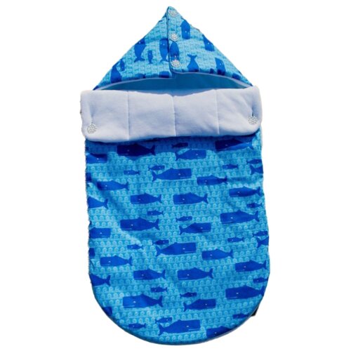 Летний конверт для новорожденного JUNTOSmama 04Л жмкл Киты