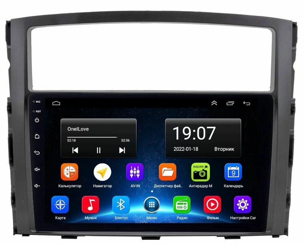 Магнитола Epic 9270 Mitsubishi Pajero 4 2006-2021 - Android 12 - CarPlay - IPS - DSP 36 полос