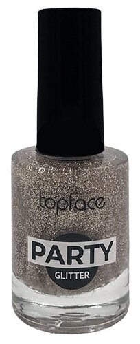 Topface Лак для ногтей Party Glitter, 9 мл, 105