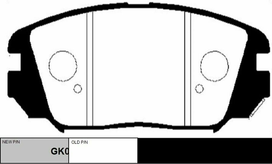 Тормозные колодки передние HYUNDAI TUCSON/SONATA/ELANTRA KIA SPORTAGE/MAGENTI GK0485/CKKH-31 CTR