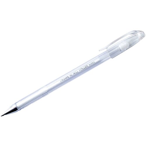 Ручка гелевая цветная Crown HJR-500P, чернила пастель белая, узел 0.7 мм ручка гелевая пастель белая crown 0 7 мм 505686