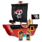 Игровой набор Le Toy Van Пиратский корабль Отважный капитан TV344 - изображение