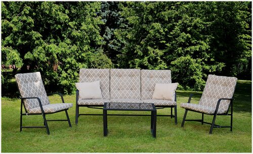 Изображение товара Набор террасной мебели Глория-2 с1095/119п / стол / диван / 2 кресла