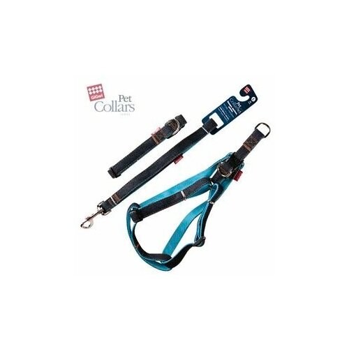 ХGiGwi 75171 Поводок ошейник шлейка XL Джинса верхний слой нейлон нижний слой Нейлон - красные 2216₽