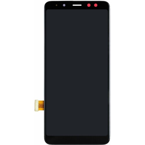 Дисплей с тачскрином для Samsung Galaxy A8 (2018) A530F (черный) OLED чехол книжка mypads premium для samsung galaxy a8 2018 sm a530f a5 2018 sm a530f из натуральной кожи с объёмным 3d рельефом спинки кожи крок