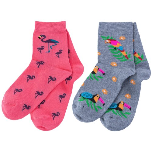 фото Носки брестские, 2 пары, размер 17-18, мультиколор