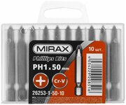 Набор бит MIRAX PH1 50 мм 10 шт. (26253-1-50-10)