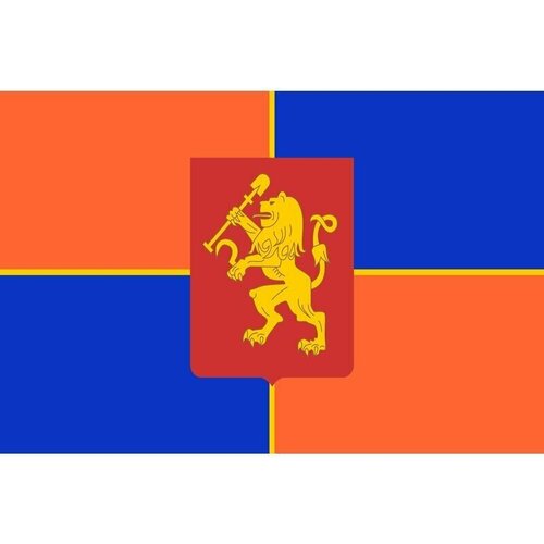 Флаг Красноярска. Размер 135x90 см.