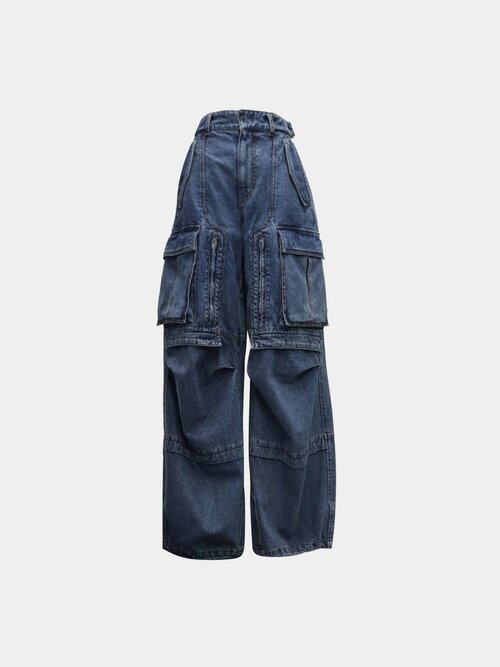 Джинсы женские JUUN.J Multi Pocket Cargo Denim Pants, синий, S