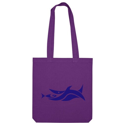 фото Сумка шоппер us basic, фиолетовый