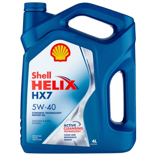 фото Моторное масло shell helix hx7 5w-40 4 л