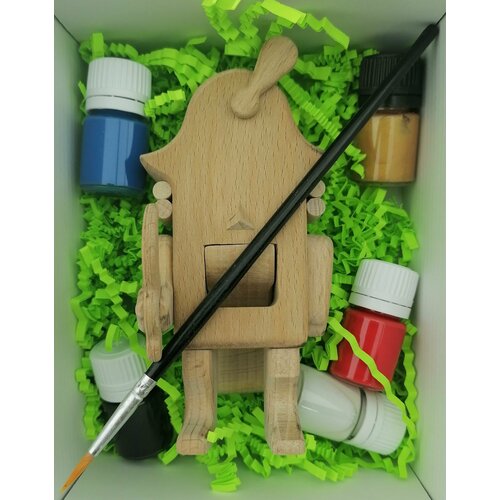 фото Щелкунчик 12 см. творческий набор для росписи/деревянная авторская игрушка/сувенир нет бренда