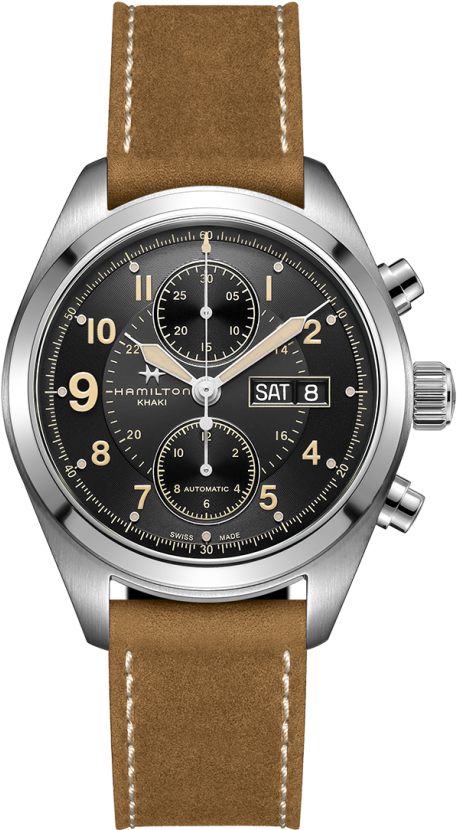 Наручные часы Hamilton Мужские наручные часы HAMILTON AUTO CHRONO H71616535, коричневый