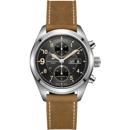 часы hamilton khaki field auto h70515137 Наручные часы Hamilton Khaki Field, коричневый