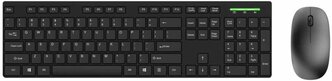 Клавиатура + мышь Dareu MK198G, беспроводная, USB, черный
