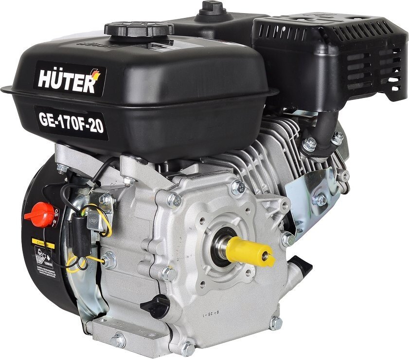 Двигатель бенз. Huter GE-170F-20 4-х тактный 7л. с. 5.2кВт для садовой техники (70/15/2)