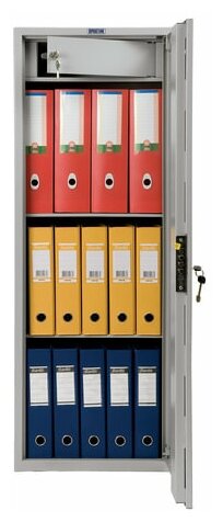 Шкаф металлический для документов AIKO "SL-125Т" светло-серый, 1252х460х340 мм, 28 кг - фотография № 3