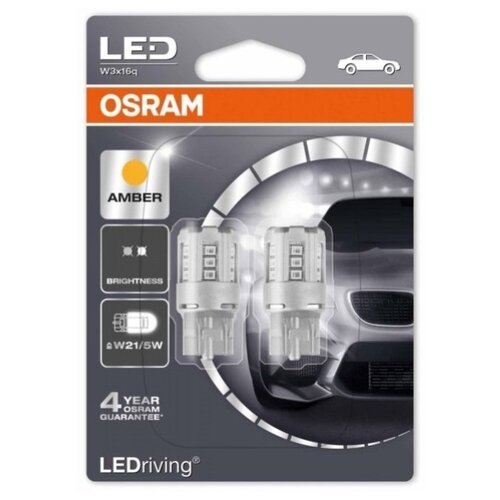 фото Лампа автомобильная светодиодная osram standart amber 7715ye-02b 2 шт.