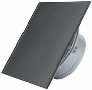 Вентилятор накладной ультра тонкий 37мм для ванной Mmotors ММР 100/90м3/ч, Темно серый
