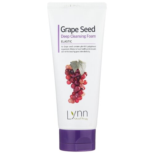 фото Welcos пенка очищающая виноградная natural therapy lynn grape seed, 120 г