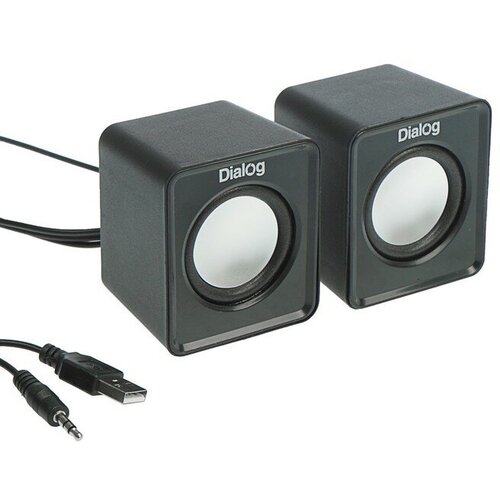 Компьютерные колонки 20 Dialog Colibri AC-02UР 2х3Вт USB черные 80700₽