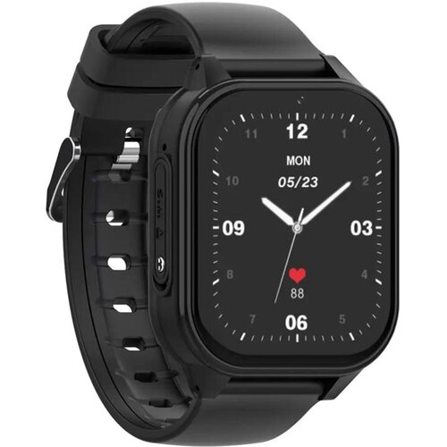 Детские наручные смарт часы с GPS и телефоном Smart Baby Watch KT19 Wonlex 4G Black электронные умные часы с сим картой и видеозвонком 629000₽