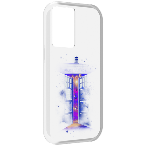 Чехол MyPads фиолетовый уголок абстракция для OnePlus Nord N20 SE задняя-панель-накладка-бампер