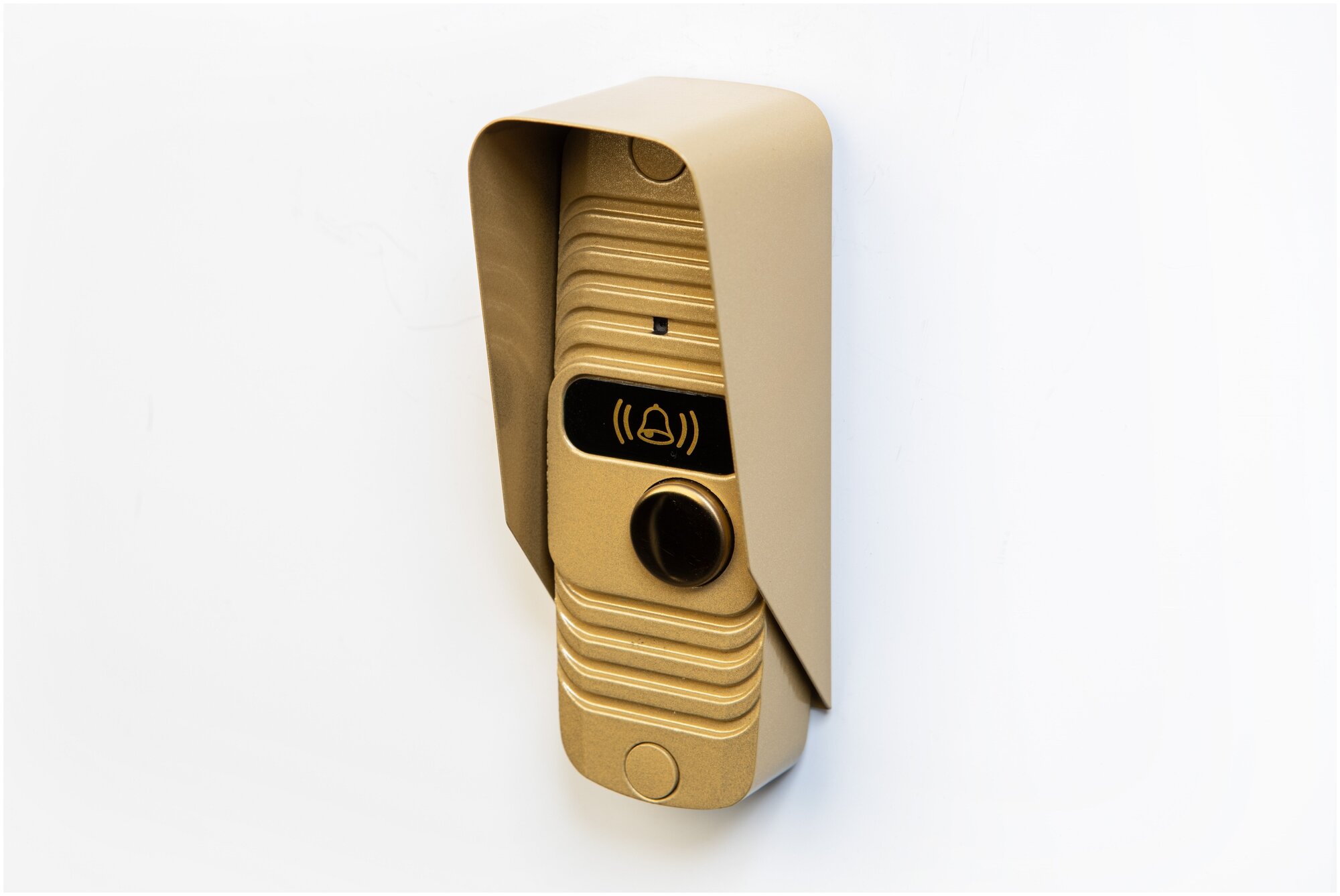 Вызывная панель видеодомофона PAL ночного видения со встроенным накопителем энергии золотой металлик