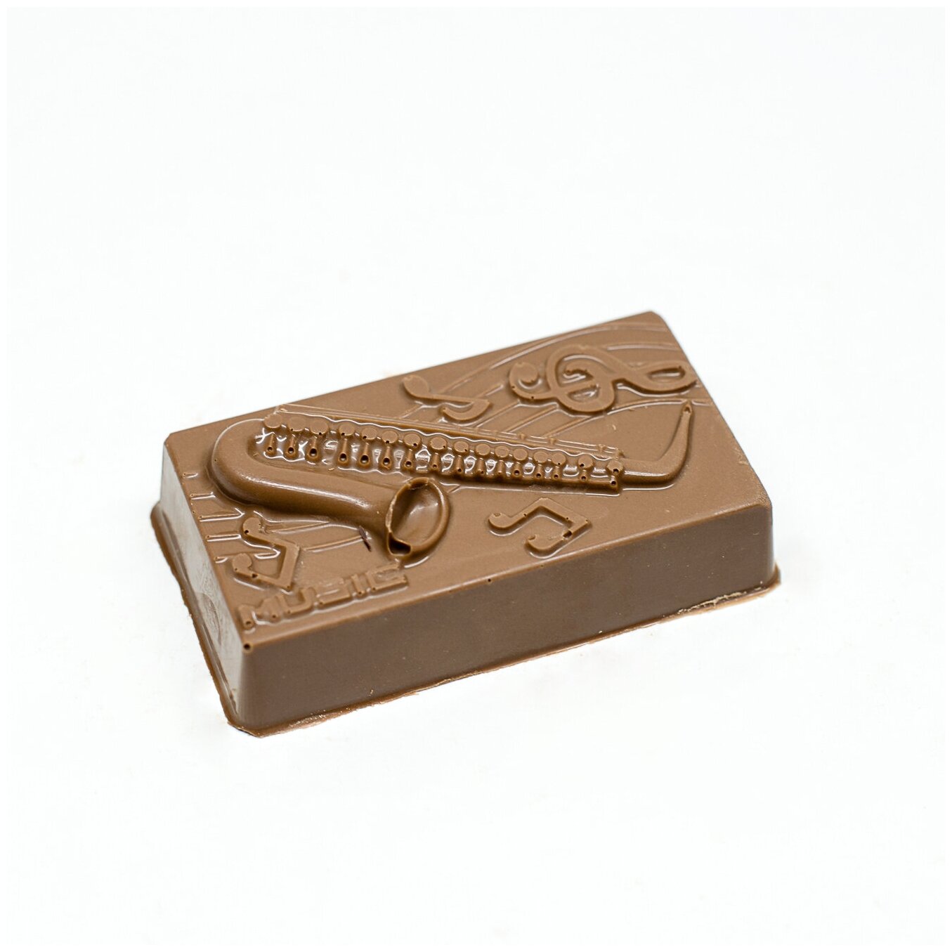 Подарочная шоколадная фигура Frade/Фраде - Саксофон (вес-100г) (молочный)