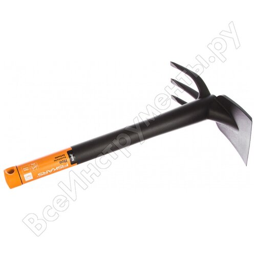 тяпка культиватор fiskars 137040 черный оранжевый Тяпка FISKARS посадочная 137040