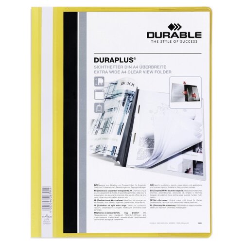 DURABLE Папка-скоросшиватель Duraplus А4+, желтый