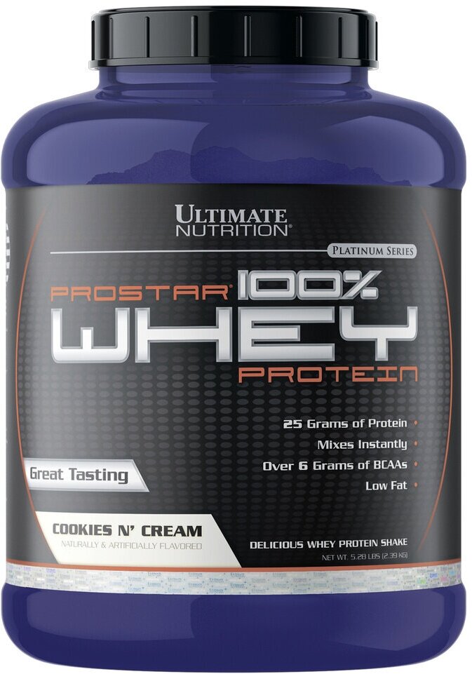 Ultimate Nutrition Prostar 100% Whey Protein, 2390 г (Шоколад)