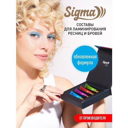 состав 2 sigma fixation для ламинирования ресниц NOVEL SIGMA Набор составов для ламинирования ресниц